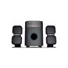 Mikado MD-360BT USB+AUX+FM Destekli Multimedya 2+1 38 W Siyah Bluetooth Hoparlör